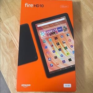 Amazon Fire HD 10 Tablet - Orange and Black